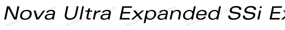 Nova Ultra Expanded SSi Extra Black Expanded字体转换